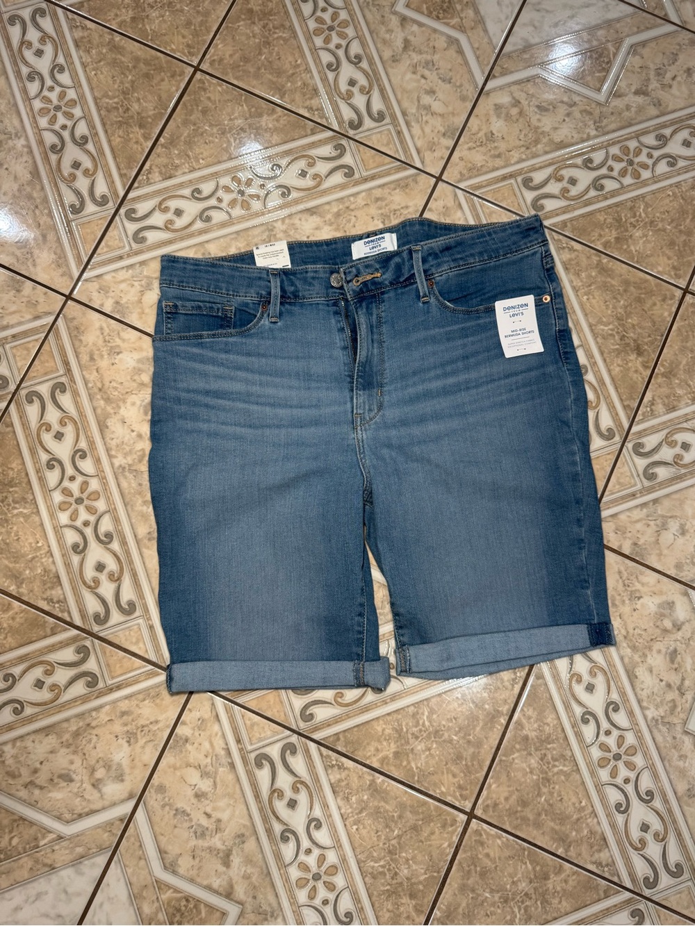 Denizen from Levi's Light Blue Denim Bermuda Shorts